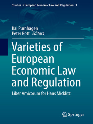 cover image of Varieties of European Economic Law and Regulation